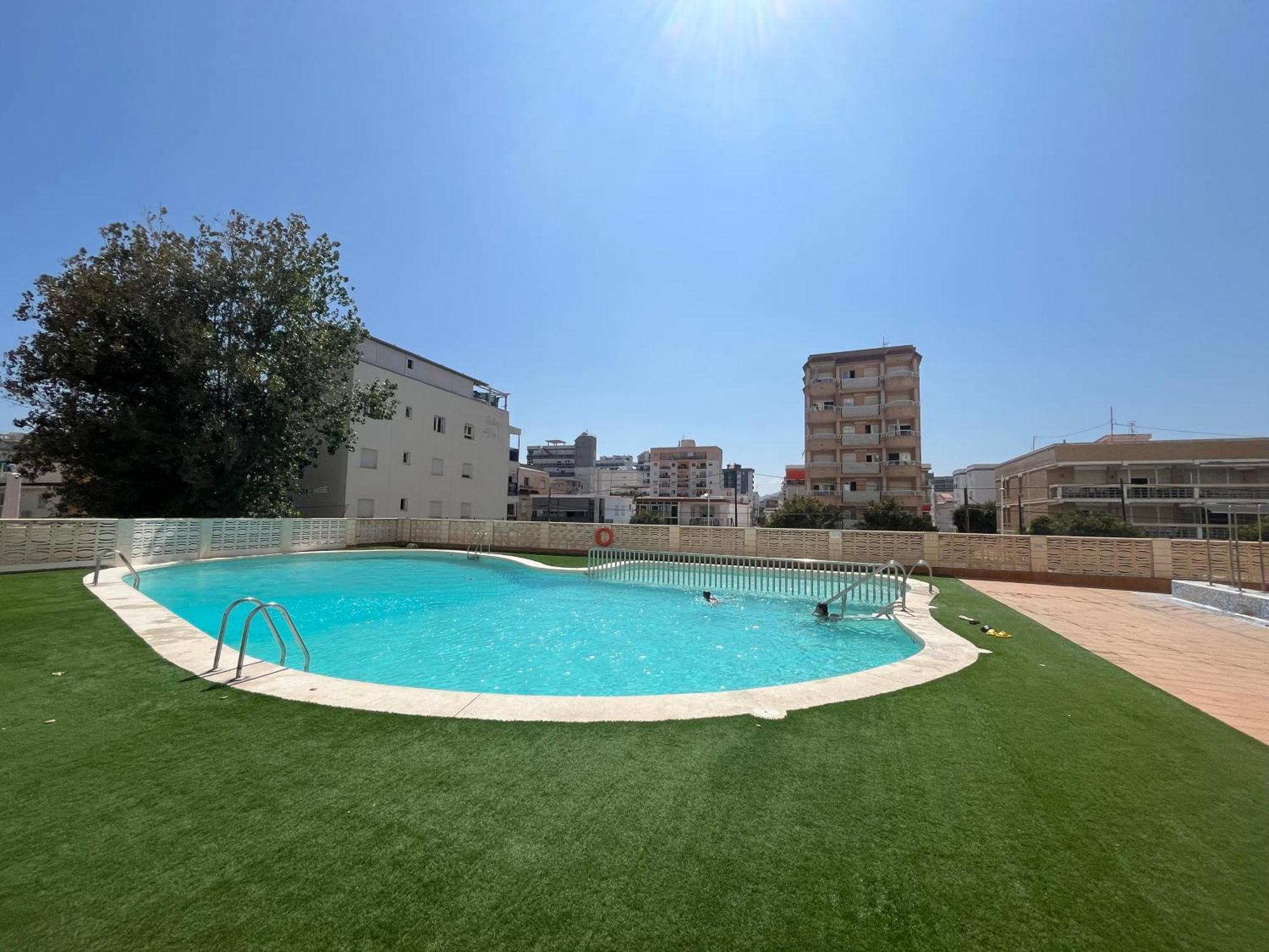 Apartamento 1ª Linea De Playa - Con Piscina Y Parking Playa de Gandia Екстер'єр фото