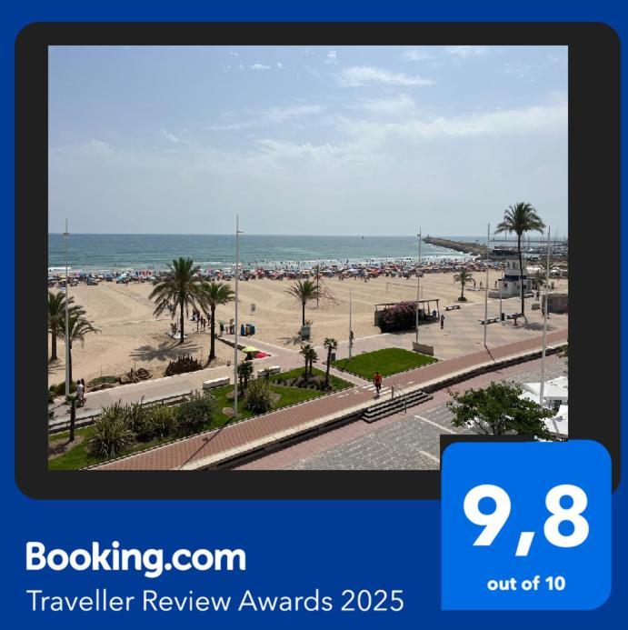 Apartamento 1ª Linea De Playa - Con Piscina Y Parking Playa de Gandia Екстер'єр фото